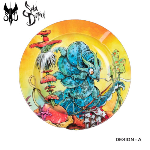 5.5 INCH ALUMINIUM FULL DESIGN ART ASHTRAY